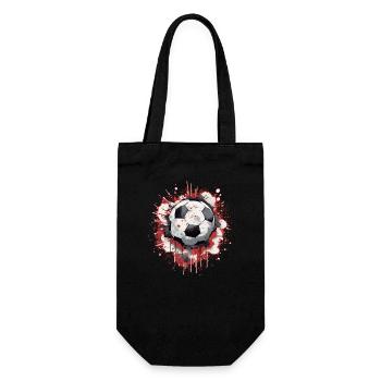 Soccer Ball - Gift Bag for Bottles - black - Front