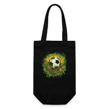 Soccer Ball - Gift Bag for Bottles - black - Front