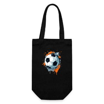Soccer Ball - Gift Bag for Bottles - black - Front