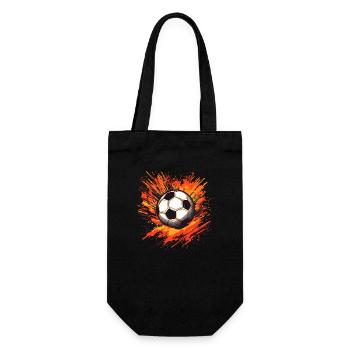 Soccer Ball - Gift Bag for Bottles - black - Front
