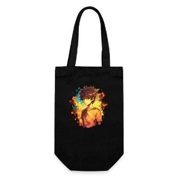 Garçon d’anime - Sac à bouteille - noir - Devant