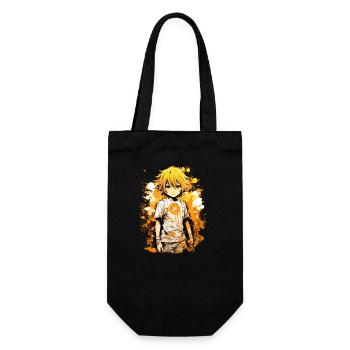 Anime Boy - Gift Bag for Bottles - black - Front