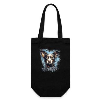 Dog - Gift Bag for Bottles - black - Front