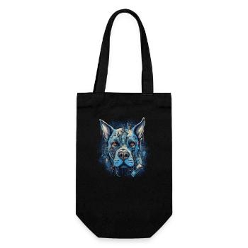 Dog - Gift Bag for Bottles - black - Front