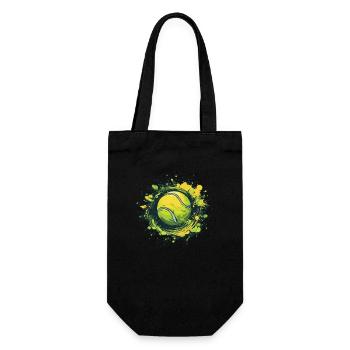 Tennis ball - Geschenkbeutel für Flaschen - Schwarz - Vorne