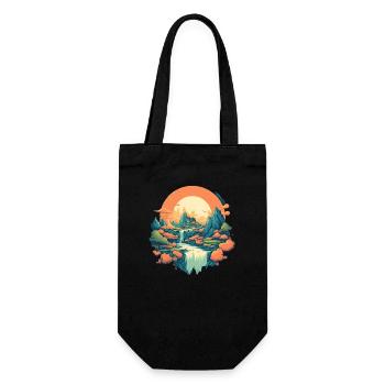 Paysage - Sac à bouteille - noir - Devant