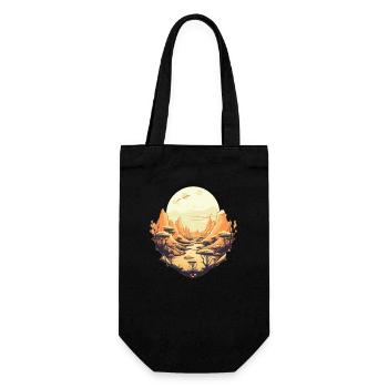 Landscape - Gift Bag for Bottles - black - Front