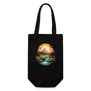 Paysage - Sac à bouteille - noir - Devant