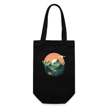 Paysage - Sac à bouteille - noir - Devant