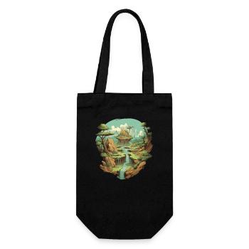 Paysage - Sac à bouteille - noir - Devant