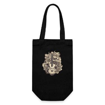 Music Instruments - Gift Bag for Bottles - black - Front