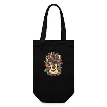 Music Instruments - Gift Bag for Bottles - black - Front