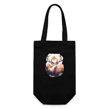 Cerf - Sac à bouteille - noir - Devant