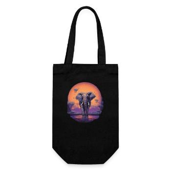 Éléphant - Sac à bouteille - noir - Devant