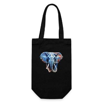 Elephant - Gift Bag for Bottles - black - Front