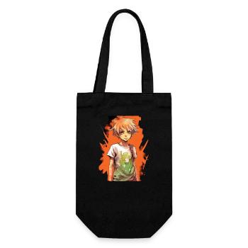 Garçon d’anime - Sac à bouteille - noir - Devant