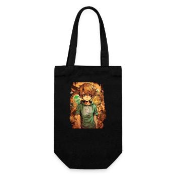 Garçon d’anime - Sac à bouteille - noir - Devant
