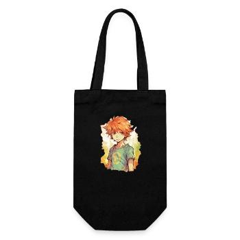Garçon d’anime - Sac à bouteille - noir - Devant
