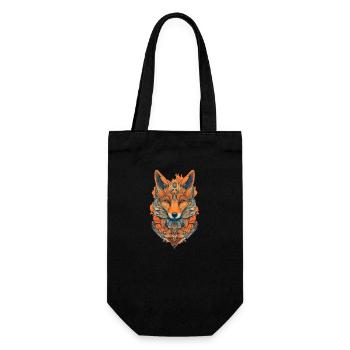 Fox - Gift Bag for Bottles - black - Front