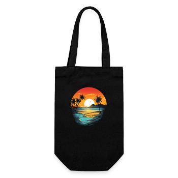 Beach - Gift Bag for Bottles - black - Front