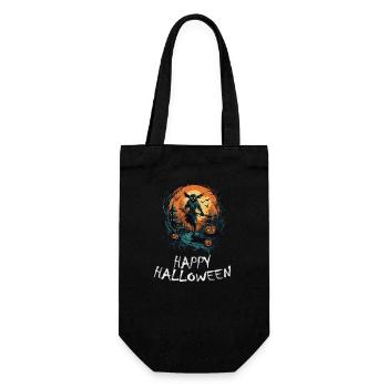 Halloween - Happy Halloween - Gift Bag for Bottles - black - Front