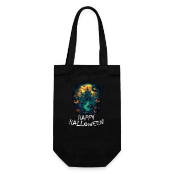 Halloween - Happy Halloween - Gift Bag for Bottles - black - Front