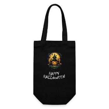 Halloween - Happy Halloween - Geschenkbeutel für Flaschen - Schwarz - Vorne