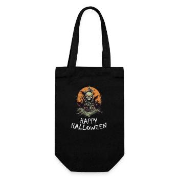 Halloween - Happy Halloween - Gift Bag for Bottles - black - Front