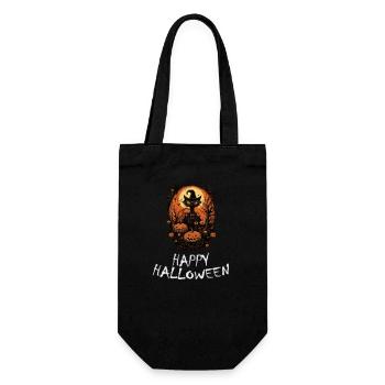 Halloween - Happy Halloween - Geschenkbeutel für Flaschen - Schwarz - Vorne