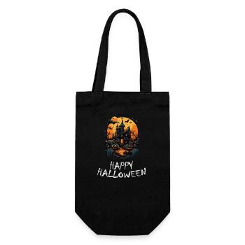 Halloween - Happy Halloween - Geschenkbeutel für Flaschen - Schwarz - Vorne