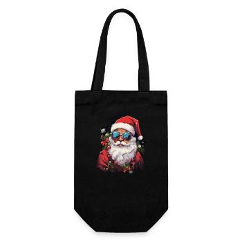 Père Noël - Sac à bouteille - noir - Devant