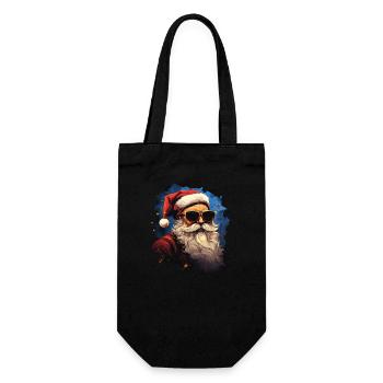 Père Noël - Sac à bouteille - noir - Devant