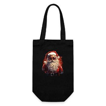 Père Noël - Sac à bouteille - noir - Devant