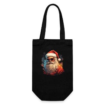 Père Noël - Sac à bouteille - noir - Devant