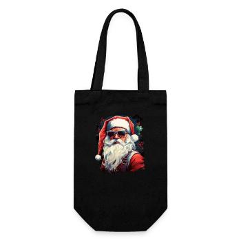 Père Noël - Sac à bouteille - noir - Devant