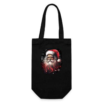 Père Noël - Sac à bouteille - noir - Devant