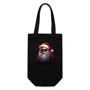 Père Noël - Sac à bouteille - noir - Devant