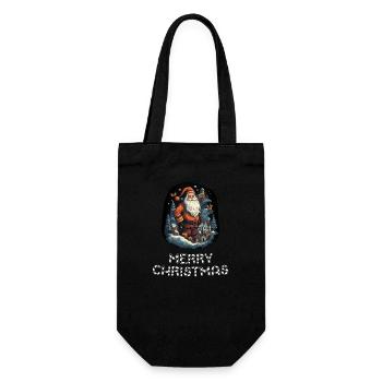 Père Noël - Marry Christmas - Sac à bouteille - noir - Devant