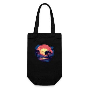 Paysage - Sac à bouteille - noir - Devant