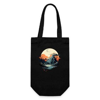 Paysage - Sac à bouteille - noir - Devant
