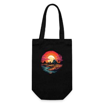 Paysage - Sac à bouteille - noir - Devant