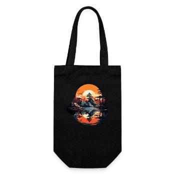 Paysage - Sac à bouteille - noir - Devant
