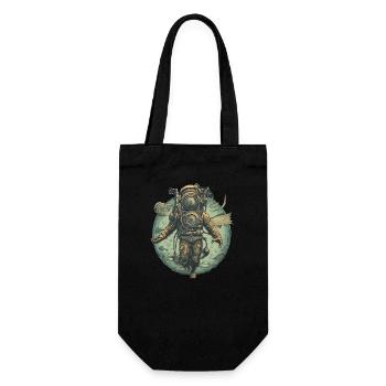 Taucher - Geschenkbeutel für Flaschen - Schwarz - Vorne