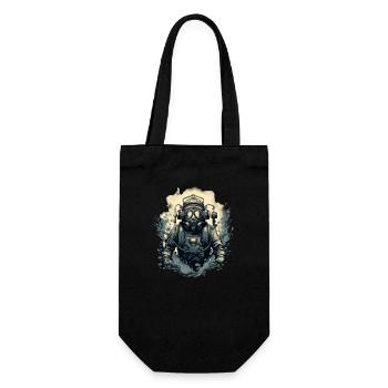 Taucher - Geschenkbeutel für Flaschen - Schwarz - Vorne
