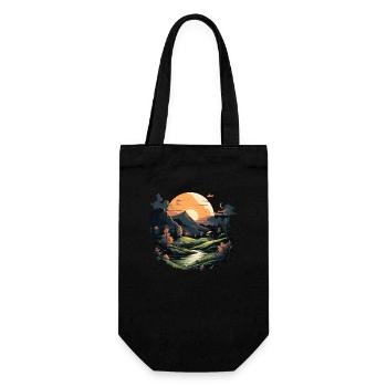 Paysage - Sac à bouteille - noir - Devant
