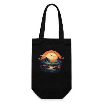 Landscape - Gift Bag for Bottles - black - Front