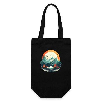 Paysage - Sac à bouteille - noir - Devant