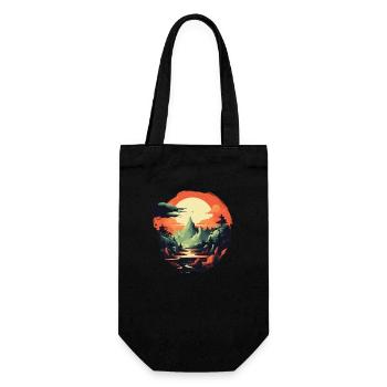 Paysage - Sac à bouteille - noir - Devant
