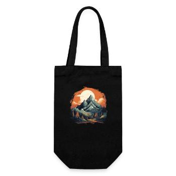 Landscape - Gift Bag for Bottles - black - Front