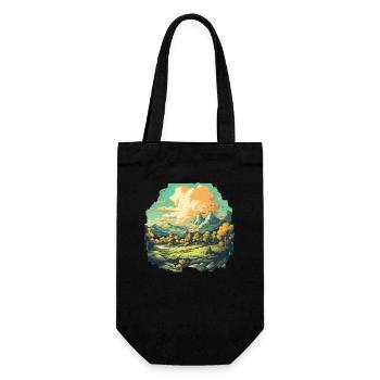 Paysage - Sac à bouteille - noir - Devant